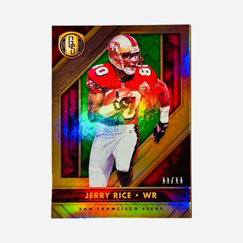 Jerry Rice Gold Standard SSP Bookend 11/11 49ers Football NFL
